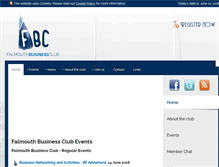 Tablet Screenshot of falmouthbusinessclub.co.uk